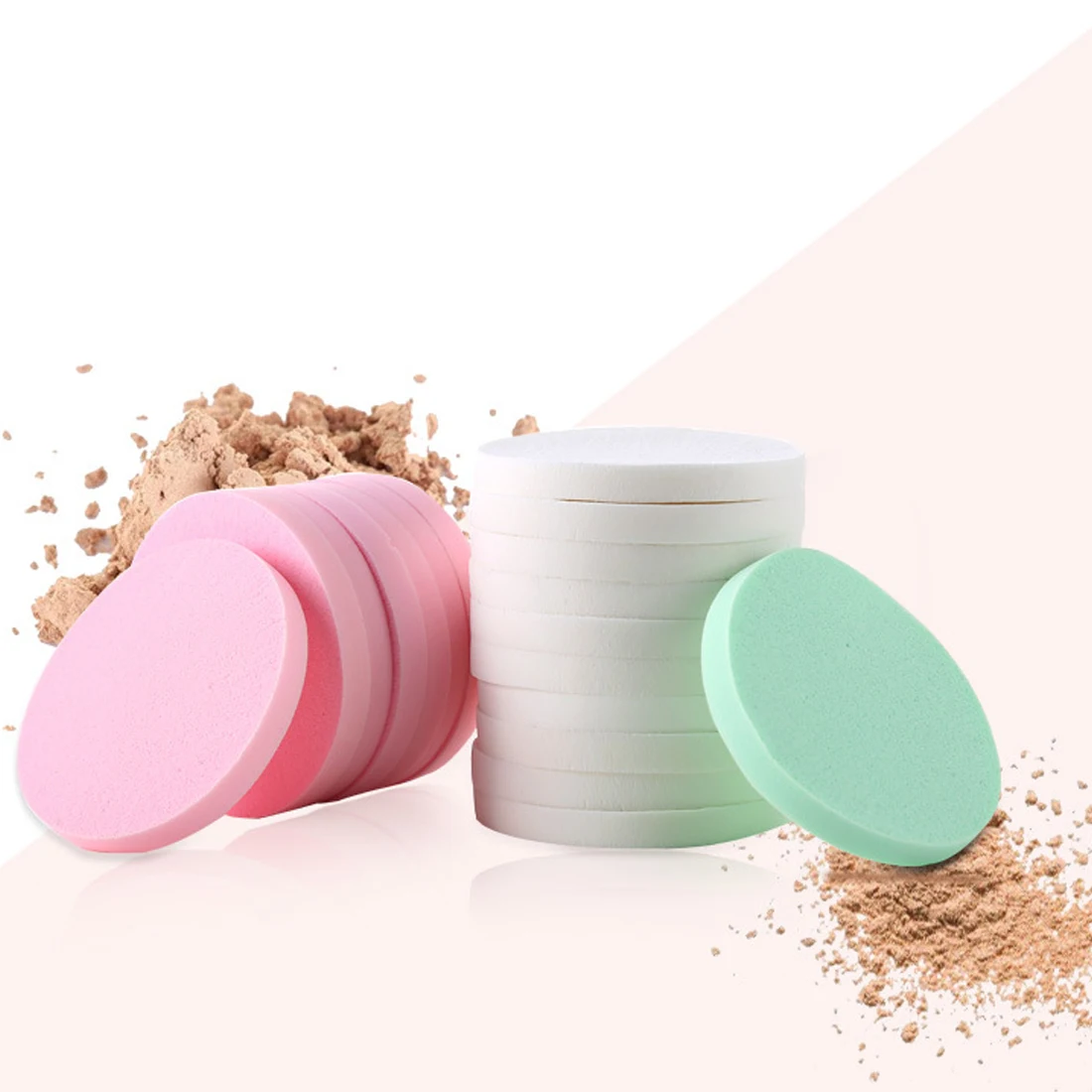 20pcs/pack Makeup Sponge Powder Puff Women Beauty Foundation Cosmetic