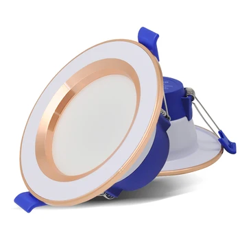 

LED Downlight Discolourable 6W Spot LED Round Recessed Spot Light AC220V 3Color Bedroom Kitchen Indoor LED Spot Lighting