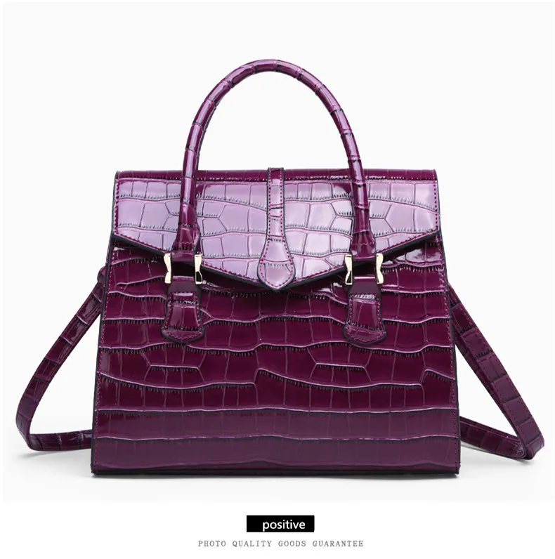 Jooz feminino saco clássico crocodilo senhora bolsa