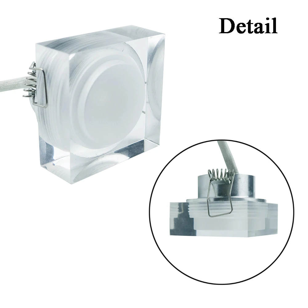 Downlight + Motorista Teto de Cristal Armário da Escada para a Sala de Estar do Hotel Praça Levou Spot Light 1 w 3 Arandela 110 v 220 iq 4 Pcs 5 Spot light Teto de Cristal 1 W