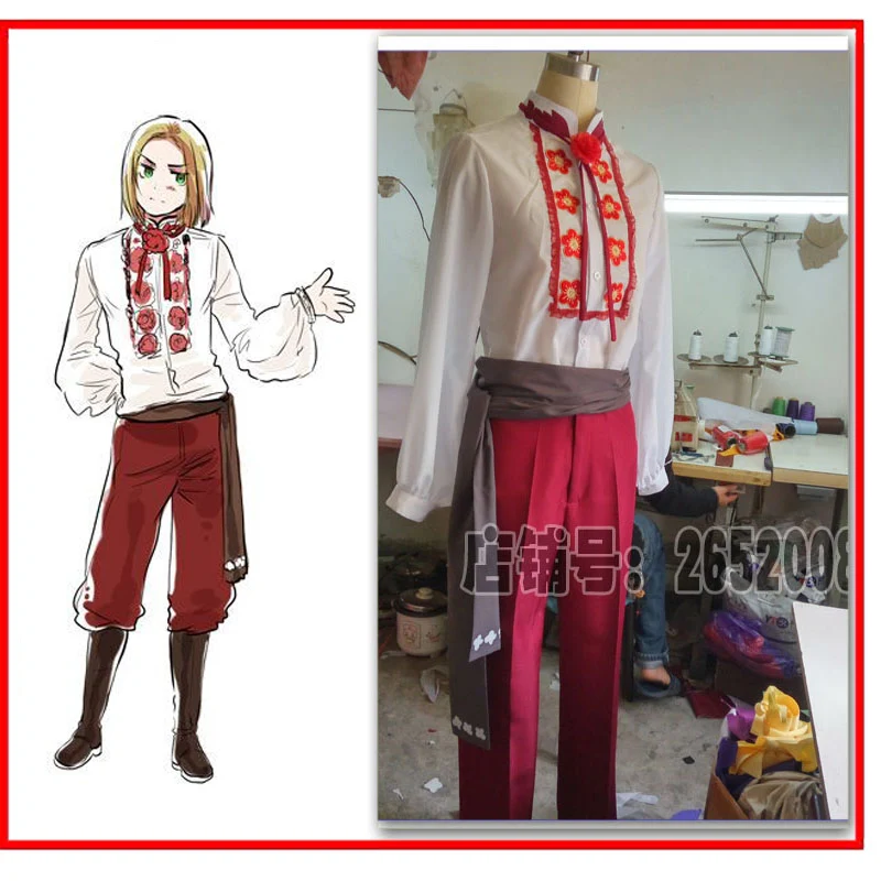 

2012 APH Axis Powers Hetalia Felix Lukasiewicz Cos Anime Party Cosplay Costume Uniform Clothing Suit Unisex