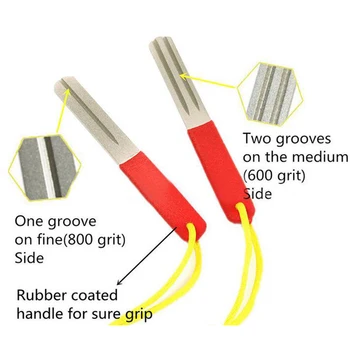 

1pc Double Side Good Quality Fishing Flies Hook Hone Fly Fishing Hook Sharpening Tool Hooks Sharpener Hone