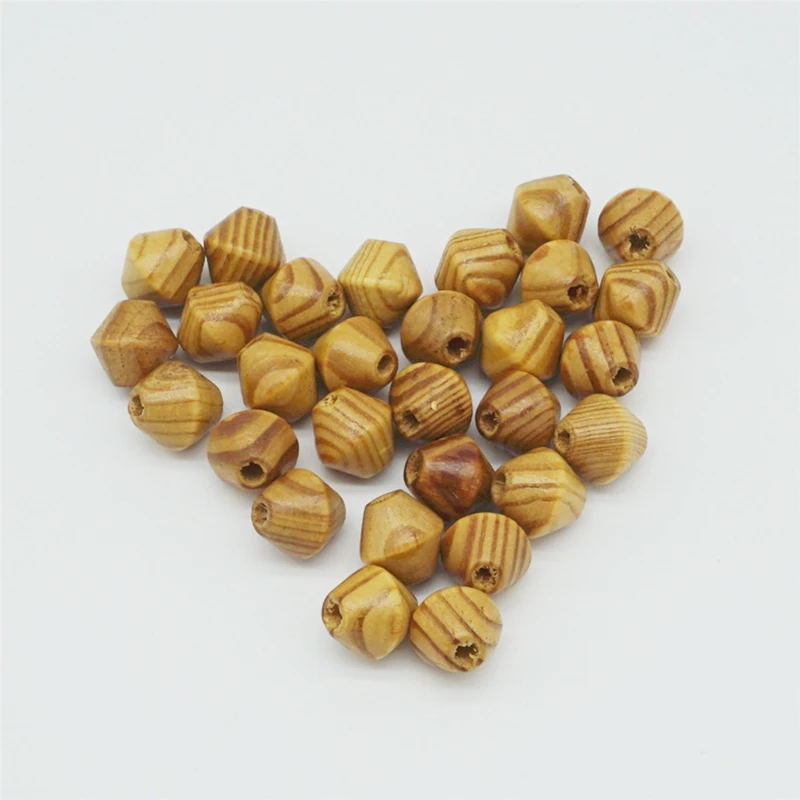 

200 pcs 16mm nature pine wood beads rhombus beads jewelry unfinished