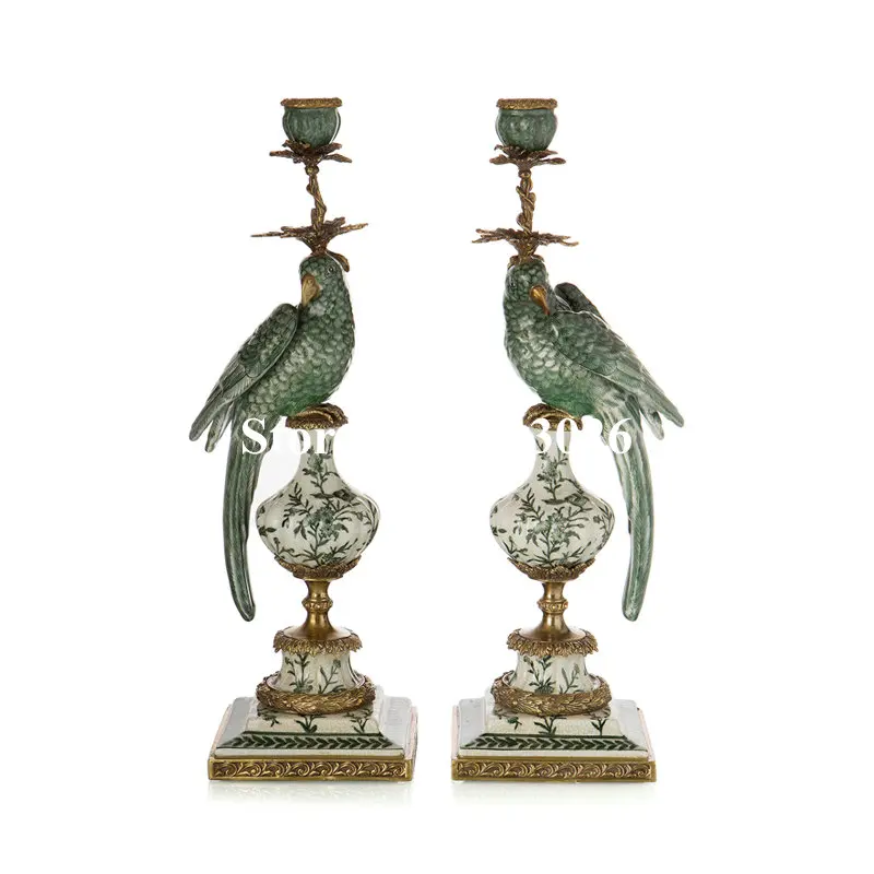 

Home Decorations Creative Soft Candlestick Crafts Single Head Candlestick Decorative Parrot Candlestick