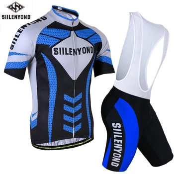 

SIILENYOND Cycling Jersey Mtb Riding Bike Jersey Set Bicycle Clothes Wear Roupa Ciclismo maillot Summer Short Cycling bib Suits