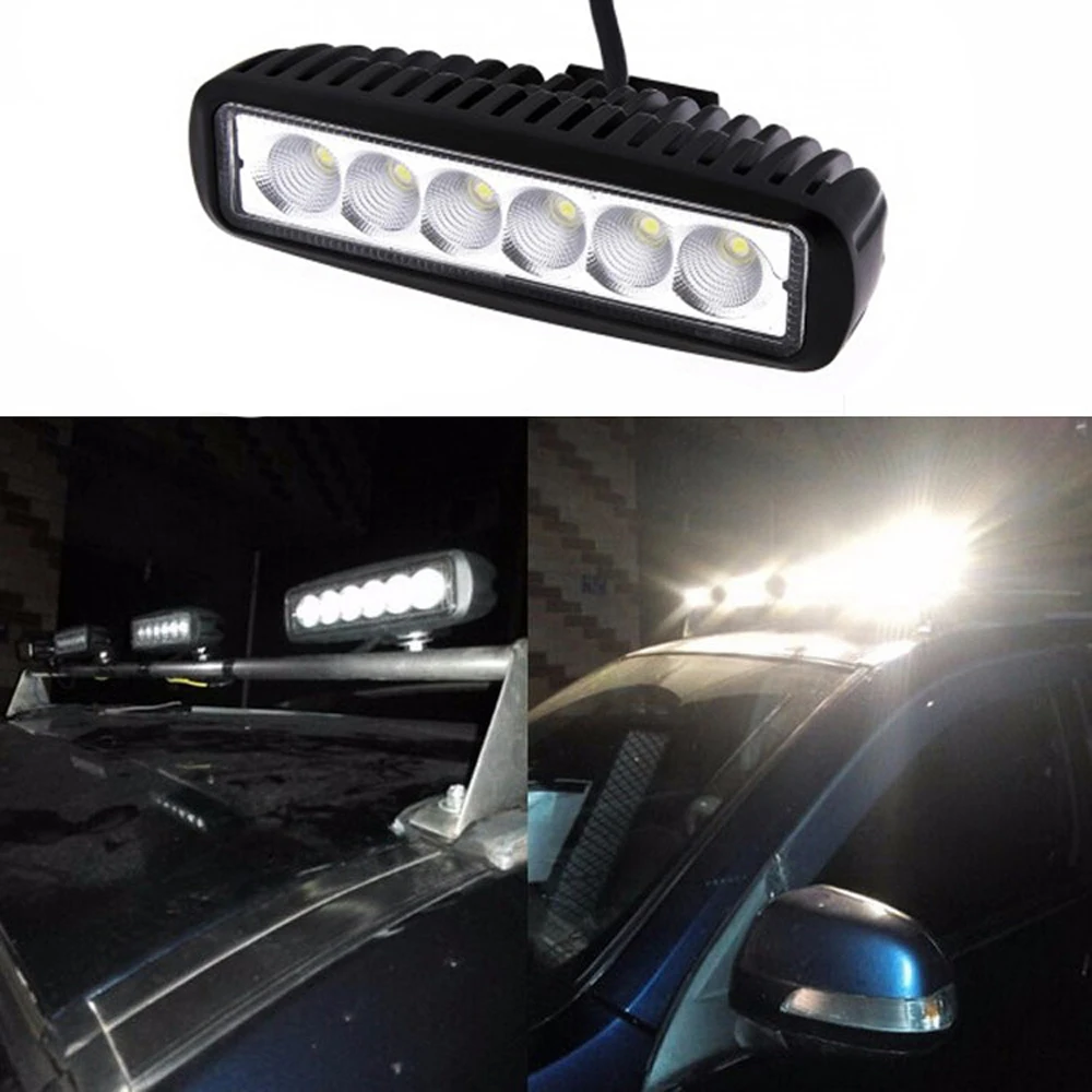 ECAHAYAKU 4 шт 18 w DRL светодиодный пятно Наводнение свет работы Worklight 9-32 V 4WD 12 Вольт светодиодный Рабочие освещение по бездорожью автомобиль