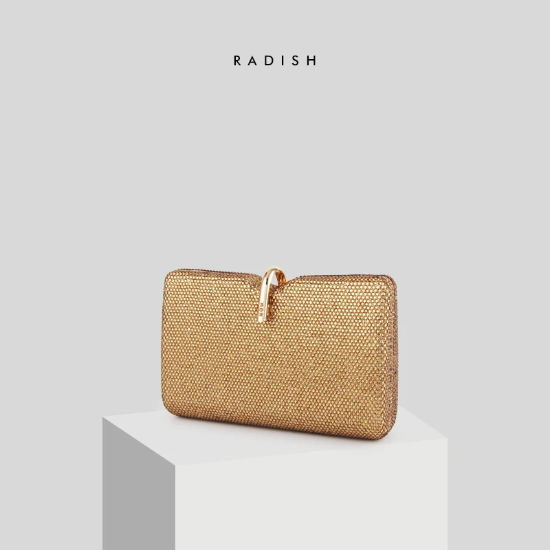 

RADISH Multi-color Crystal Large Capacity New Design Women Fashion Evening Bag Party Wedding Cocktail Prom Hand Bag