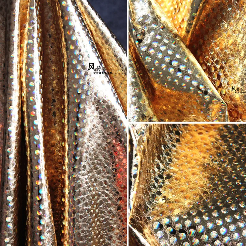 150cm*50cm PU leather fabric drape leather coat clothing fabrics DIY
