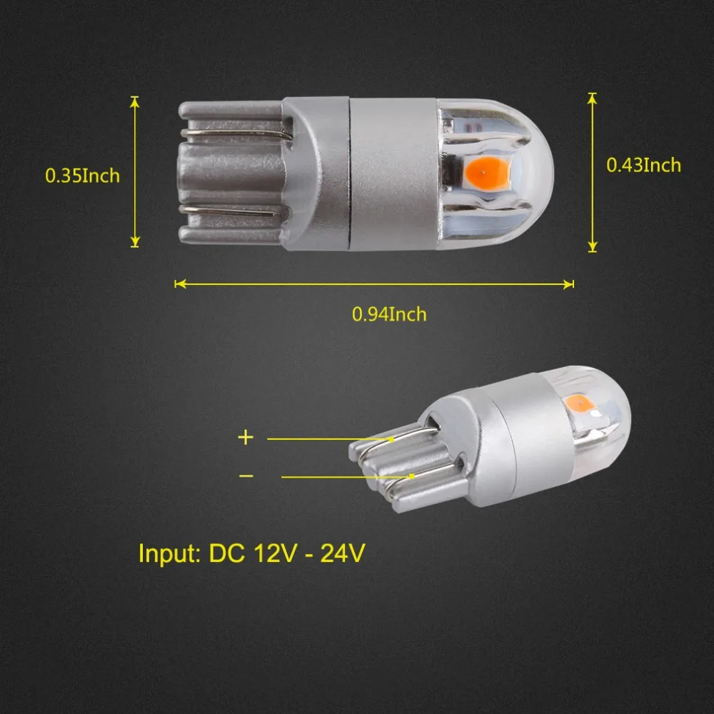 t10 led w5w 12 v car lamp 