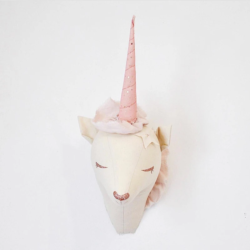 Montagens da Parede da Decoração da Parede da Cabeça dos Cervos Arte da Parede Quarto dos Miúdos Brinquedos Unicórnio Animal Cabeça Nórdico 3d Pendurado Decoração Dropshipping 14 Dos Cervos 3D Pendurado Arte Da Parede