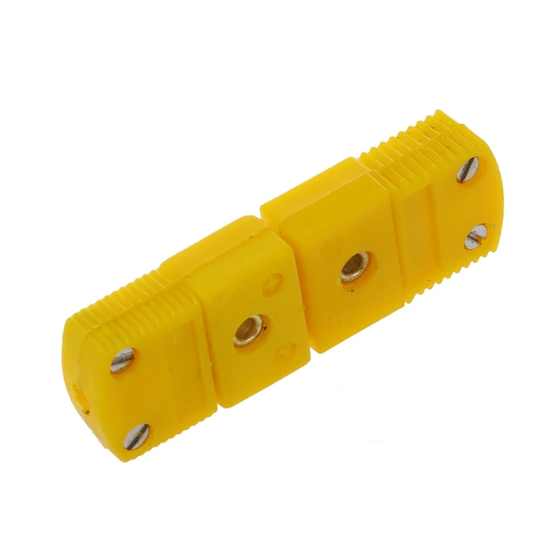 Yellow Plastic Shell K Type Thermocouple Plug Socket Connector Set #8 Yellow Plastic Shell K Type Thermocouple Plug Socket Connector Set #8