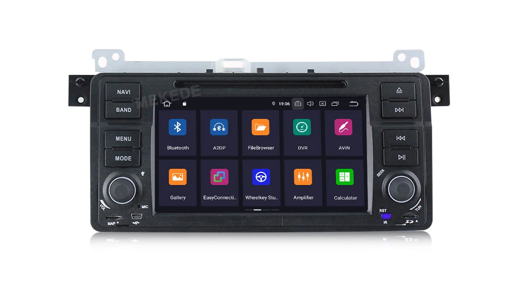 Perfect MEKEDE Auto Radio Android 9 4+64G Car DVD Player GPS Navigation For BMW/E46/M3/MG/ZT/Rover 75/320/318/325 IPS screen with WIFI 44