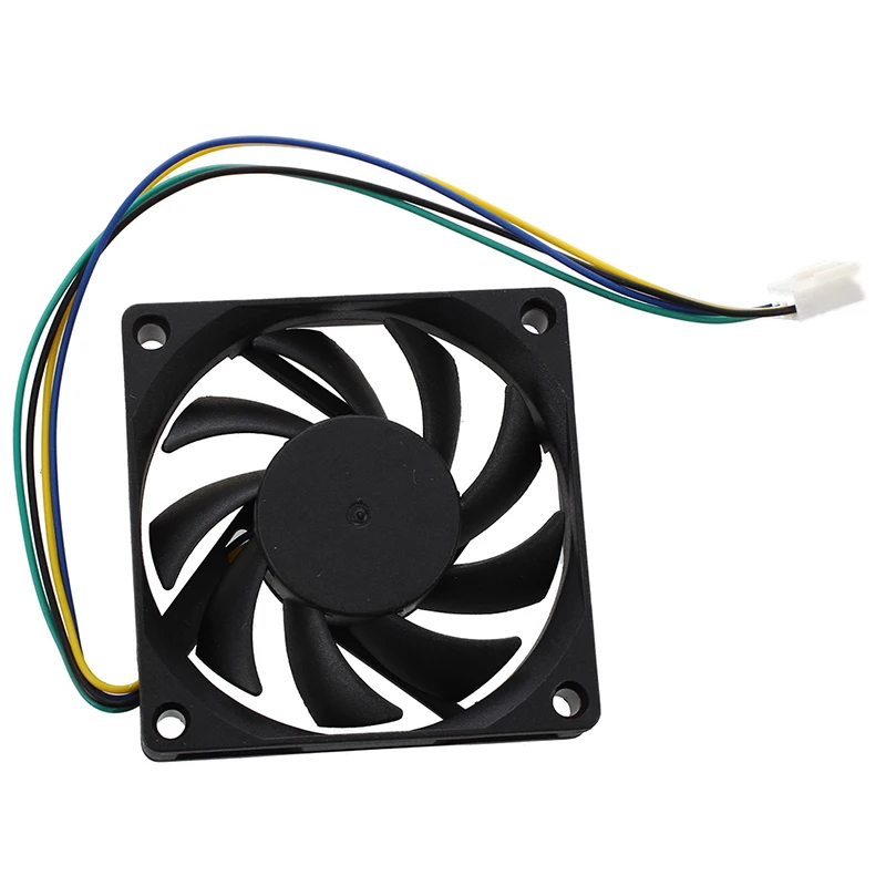 70x70x15mm 12V 4 Pins PWM PC Computer Case CPU Cooler Cooling Fan Black 2