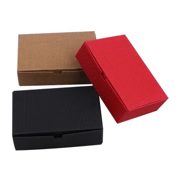 

18.2*12*5CM Black Red Kraft Paper Corrugated Mooncake Boxes Cake Box Food Packaging Gift Box W7151