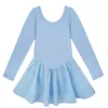 iEFiEL Girls Long Sleeve Ballet Dancer Leotard Tutu Dress Princess Gymnastics Dancing Wear Performance Dance Costumes Clothes ► Photo 2/6