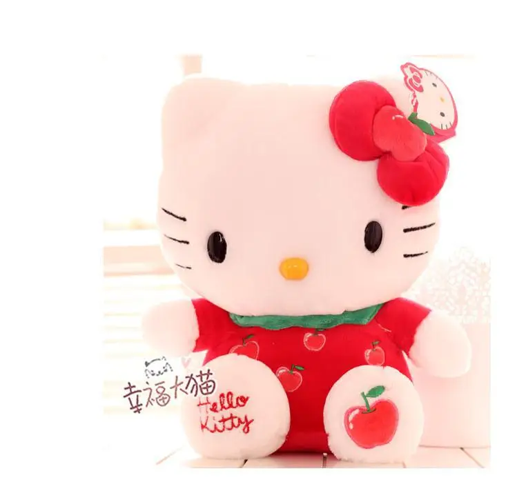 

2015 Cute Hello Kitty Plush Doll Fruit  Cartoon Doll Gift For Kids Toys 18CM 4 Color