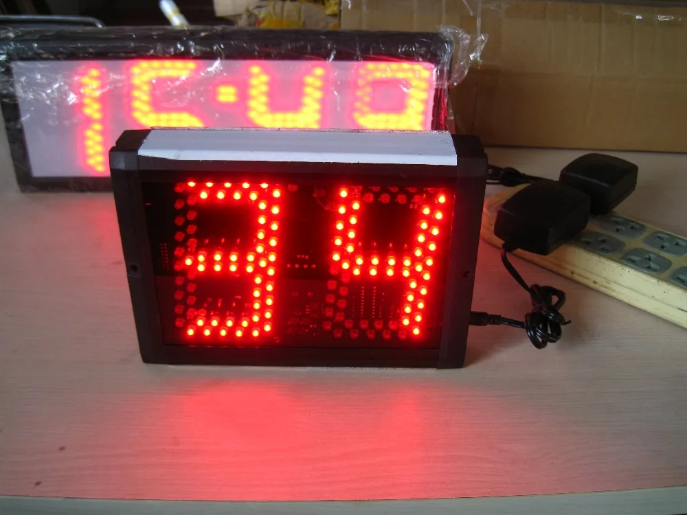 Большой светодиодный счетчик цифр, красный цвет, пульт дистанционного управления, 99 светодиодный счетчик