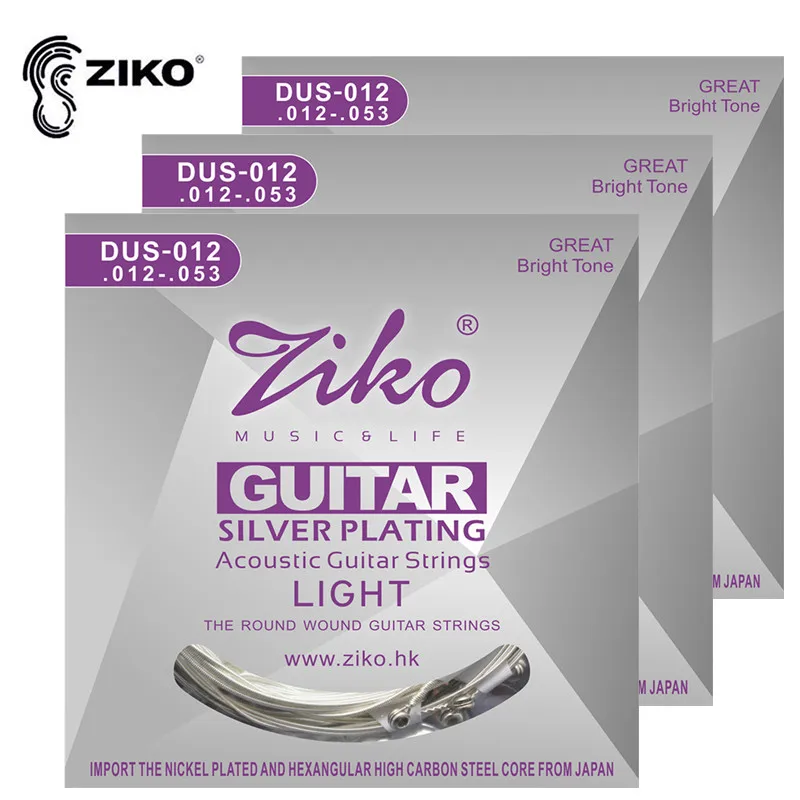 ZIKO DUS 012 012 053 ziko Acoustic guitar strings guitar parts