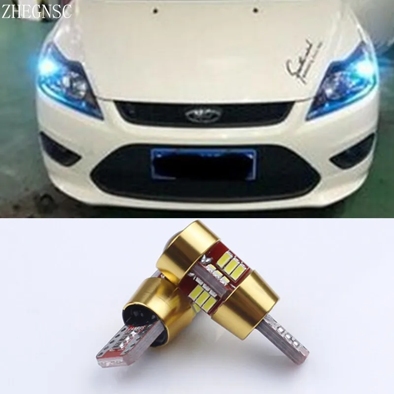 

2X T10 W5W Canbus No Error LED Auto Clearance Ligh Wedge Light Parking Light For Ford Focus 2 3 Fiesta Mondeo Ecosport Kuga Drl