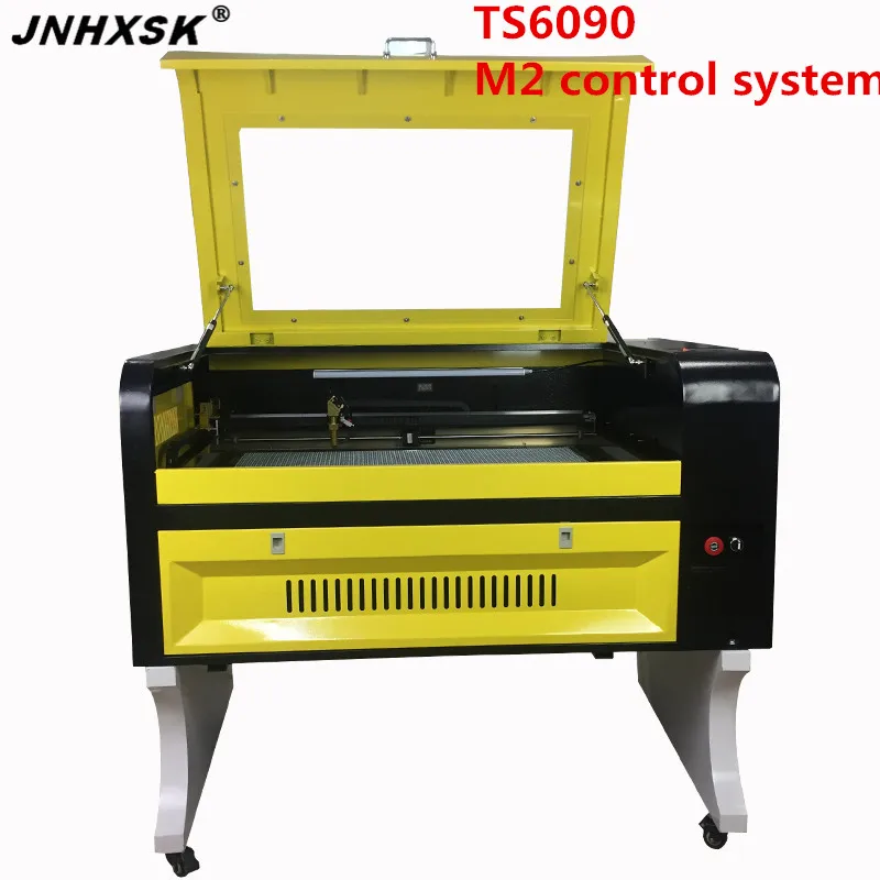 JNHXSK CNC CO2 машина для лазерной гравировки и резки стекла TS6090 6090 используется