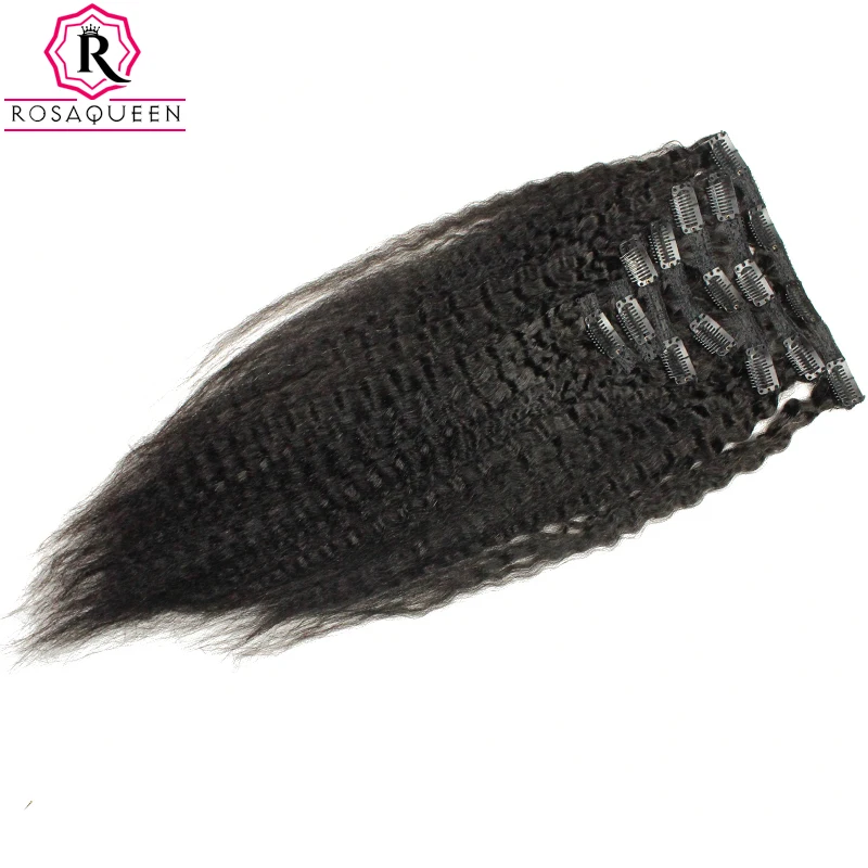 Kinky-Straight-Clip-In-Human-Hair-Extensions-Brazilian-Remy-Hair-100-Human-Natural-Hair-Coarse-Yaki (4)