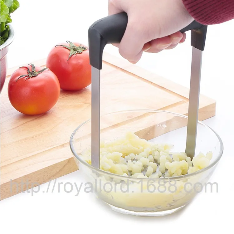 Potato Mashers Ricers Stainless Steel Potato Press Masher With Non-slip Handle