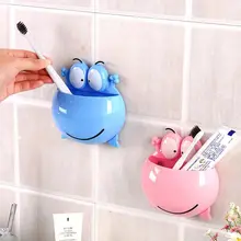 1 шт. детская зубная щетка настенный держатель детская Милая лягушка присоска всасывающая ванная комната Органайзер семейные инструменты аксессуары