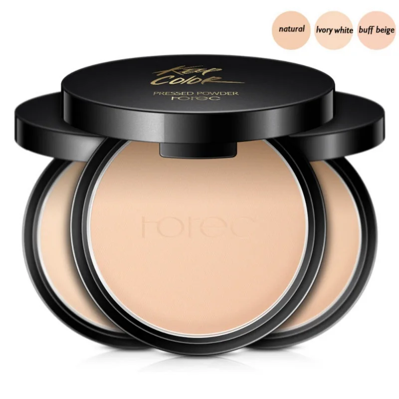 

Face Beauty Pressed Powder Concealer Base Makeup Natural Oil-control Powder Foundation Compact Powder Make Up