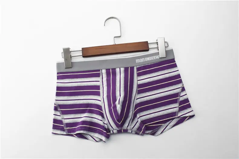 UYEEMU 3Pcs Lot Shorts Boxers Men Underpants Cotton Striped Mens Boxers Breathable Sexy Underwear Brand Male Panties Homme Pull-14