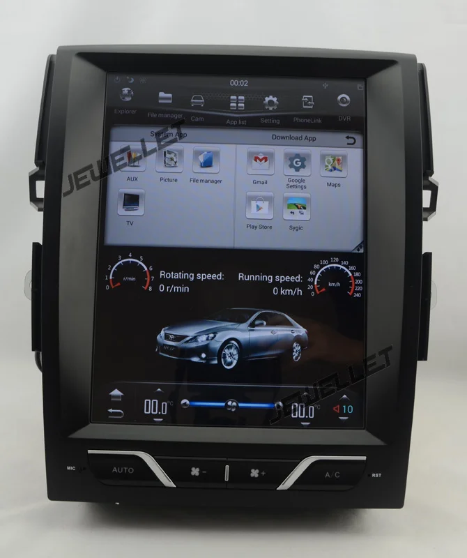 Cheap 12.1" tesla style vertical screen android 6.0 Quad core 32G Car GPS radio Navigation for Toyota Mark X 2010-2014 7