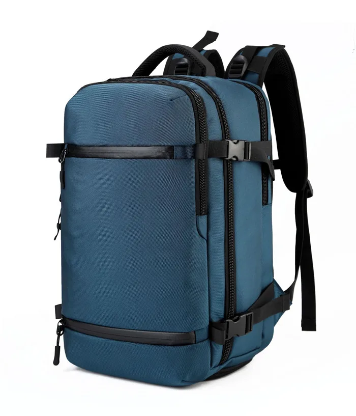 Рюкзак для мужчин Дорожная сумка мужской багажный рюкзак USB большой емкости многоцелевой водостойкий рюкзак для ноутбука женский - Цвет: blue