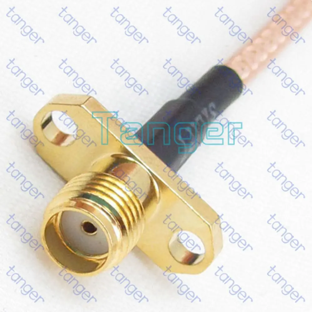 Разъем типа папа для SMA female jack 2 панели с двумя отверстиями прямой RG316 RF