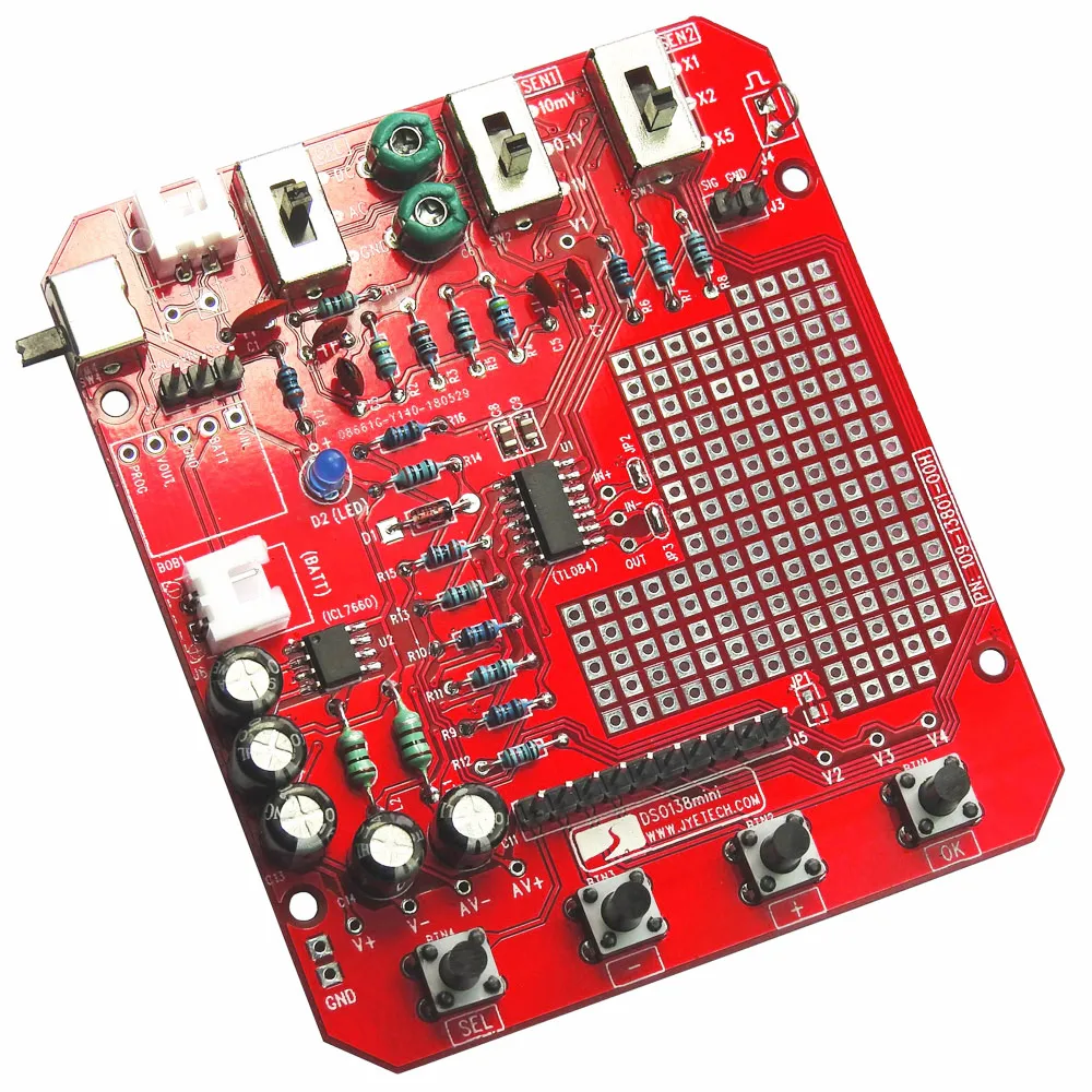 JYE Tech DSO138 Мини цифровой логический анализатор показаний осциллографа 1MSa/s 0-200KHz DIY Kit SMD запчасти предварительно паянный электронный Обучающий набор