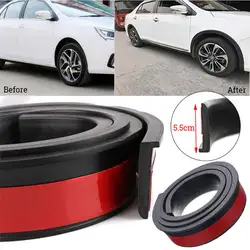 2 шт 150 см автомобилей расширитель колёсной арки защита арки колеса Arch trim полосы Цвет: черный
