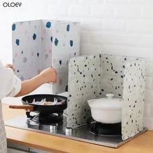 OLOEY 1 шт. газовая плита тепла изолирующая, алюминивая Фольга масло брызг пластинчатая перегородка плита для готовки Фольга Пособия по кулинарии изоляционный лист