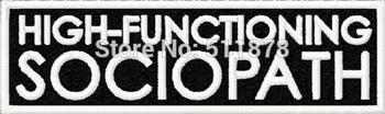 

4" Sherlock High-Functioning Sociopath Movie TV Series Costume Embroidered iron on patch Tshirt TRANSFER APPLIQUE