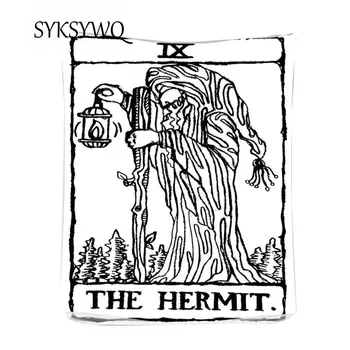 

Europe Tarot Tapestry Hermit Wall Hanging Carpet Indian Wall Tapestry Wall Cloth Blanket