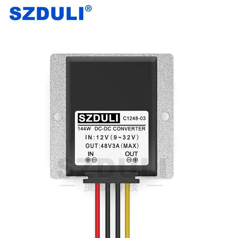 Непроницаемый 12В до 48В 3A DC конвертер elevador 12В до 48В DC-DC reguladores de convertidores de potencia де coche d - Цвет: 12V to 48V 3A