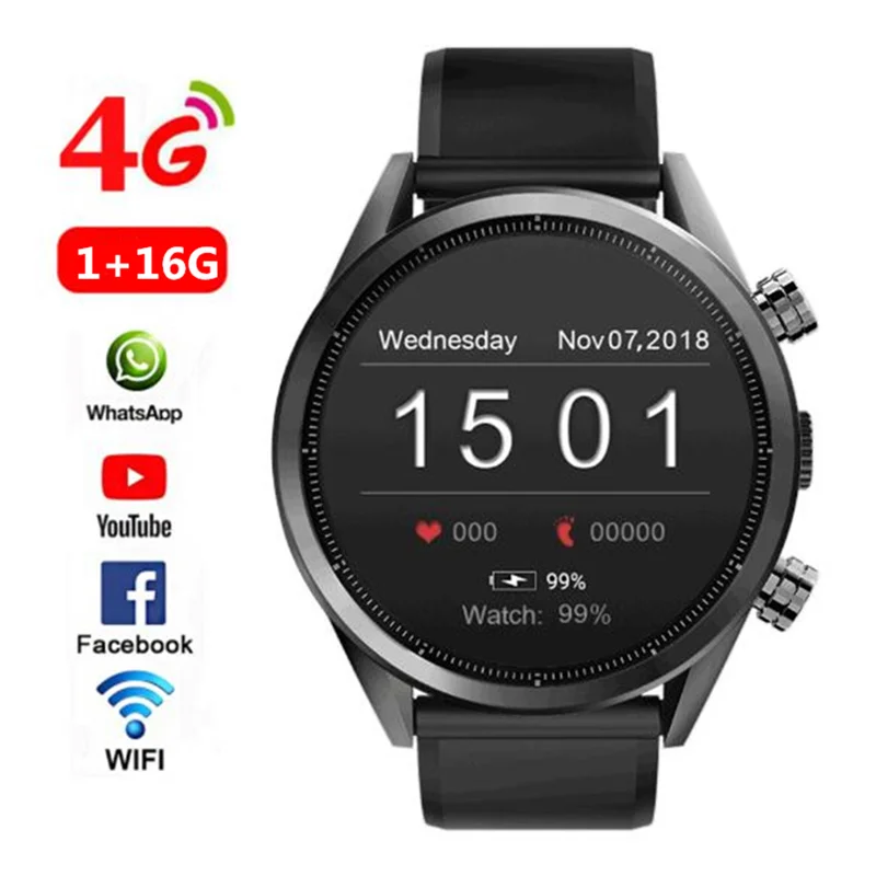 Kospet надеюсь Android 7,1 Smartwatch 1 GB+ 16 GB Dual 4G 1,3" AMOLED WI-FI GPS SIM IP67 Водонепроницаемый с смарт-часы с камерой Часы - Цвет: kospet hope lite