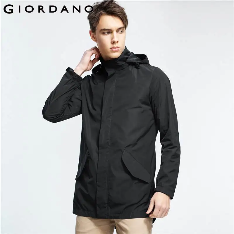 Мужская куртка с воротником стойкой Giordano эластичные куртки на кулиске со съемным