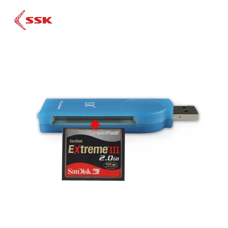 SSK Universal High Speed USB2 0 CF Card Reader Compact Flash Card Reader for PC Laptop 4