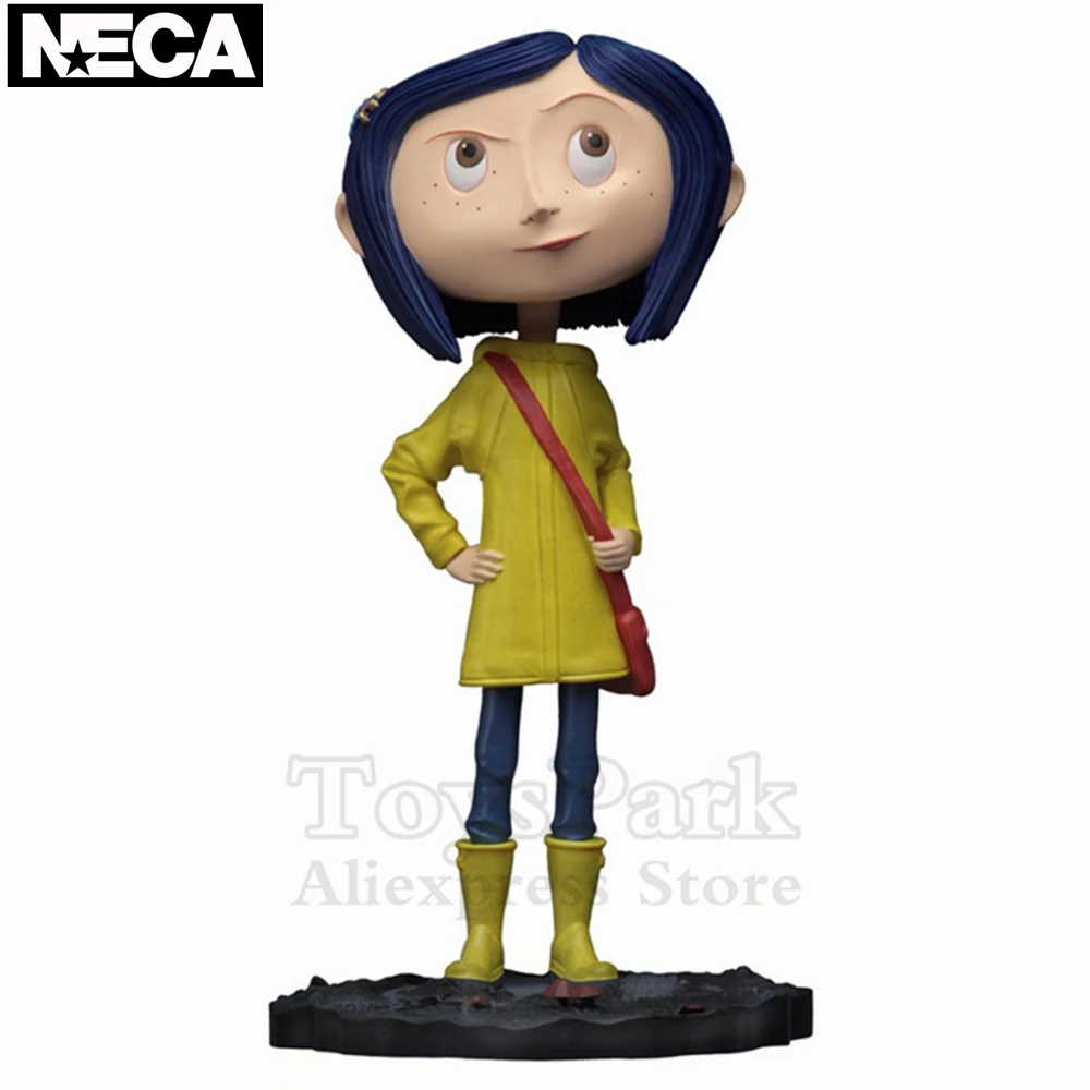 

Original NECA Coraline Jones 7" Scale Hand Painted Action Figure Head Knockers The Secret Door Laika Movie Collector Doll Toys