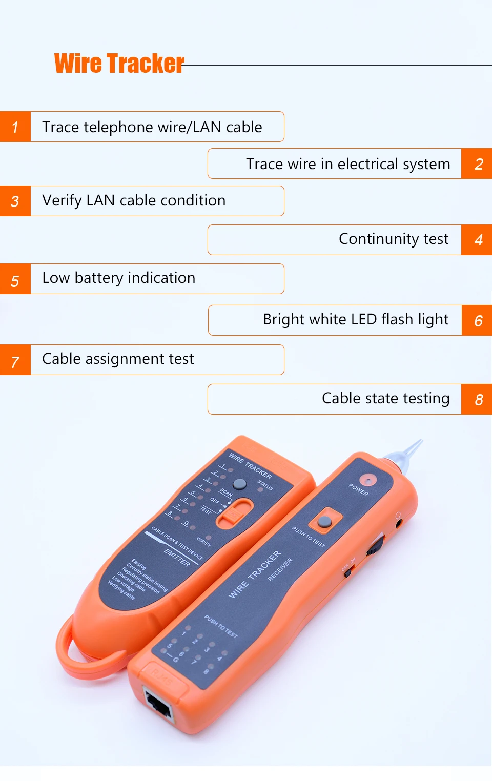 OUTEST провода tracker RJ45 RJ11 finder локальная сеть кабель телефонный электрические провода tracker tracer тонер xq-350