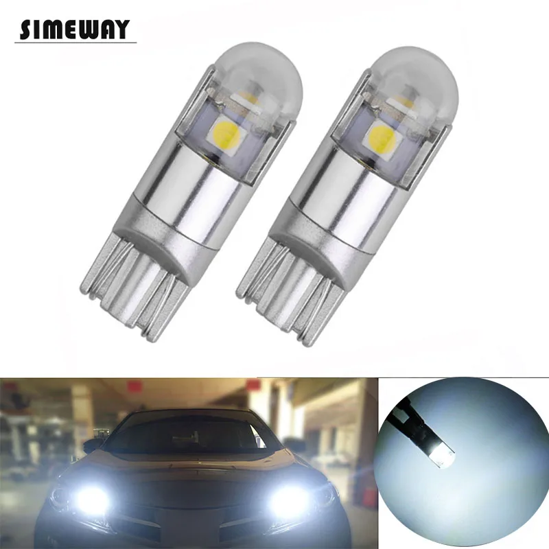 Simeway 2 шт 12В T10 3smd светодиодный W5W 3030 Автомобильный светильник лампы распродажа