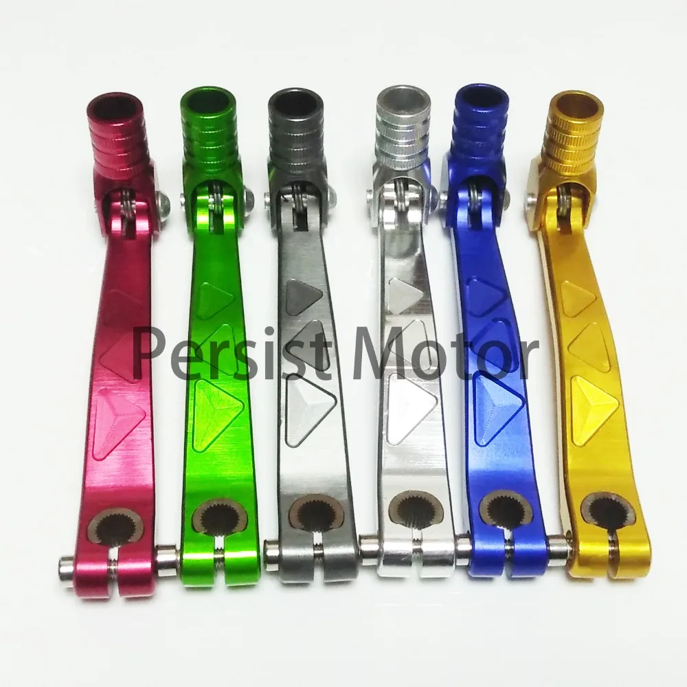 

Motorcycle CNC Aluminum Folding Gear Shift Lever Fit Kayo Apollo Bosuer 110/125/140/150/160cc Dirt Bike Pit Bikes Gear Lever
