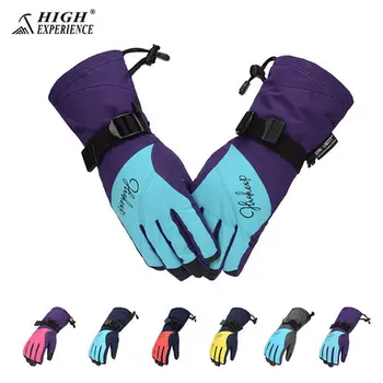 

HighExperience Outdoor Ski Gloves For Men And Women Winter Warm Waterproof Touch Screen Riding Hiking Cotton Gloves Waterproof