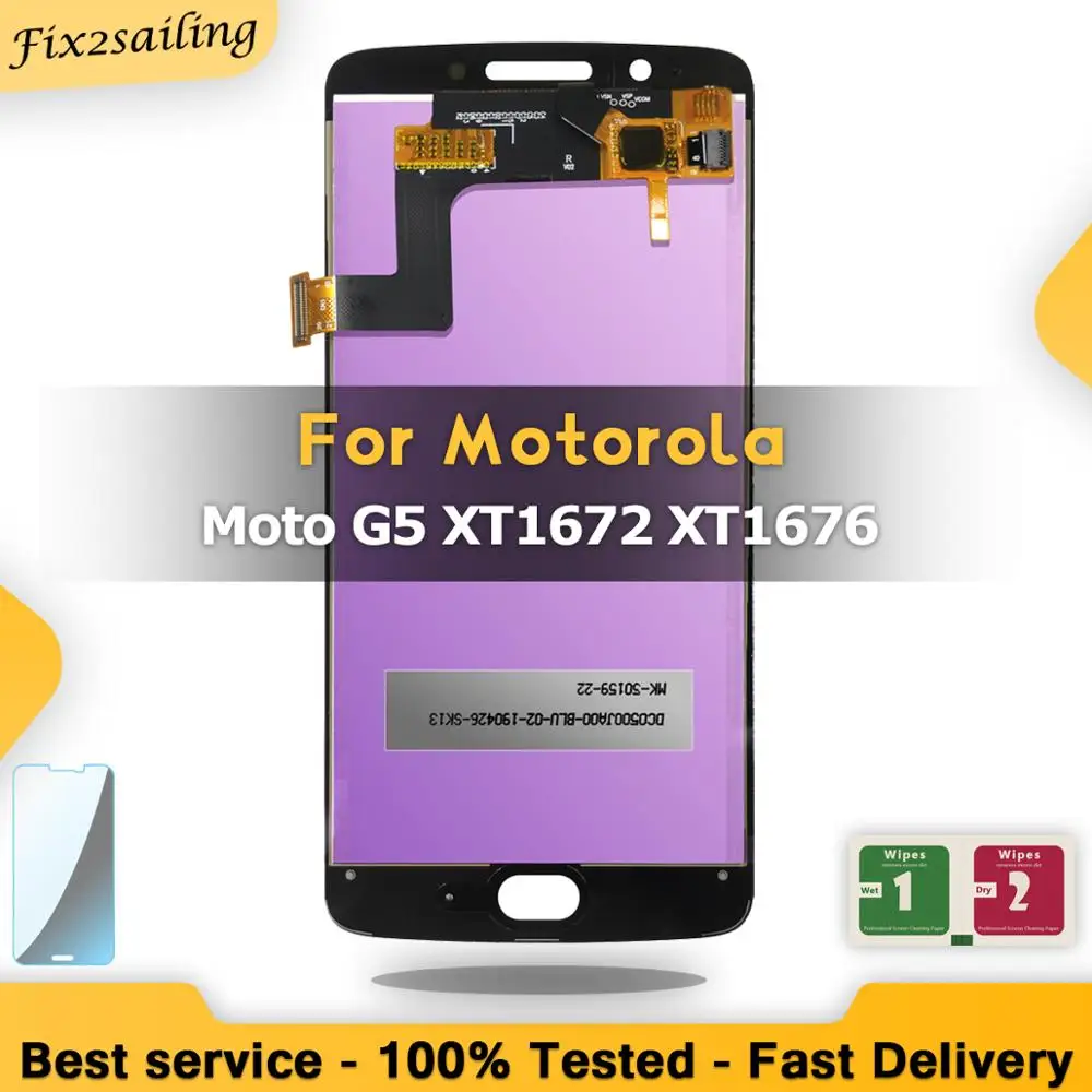 

LCD For Motorola Moto G5 XT1672 XT1670 XT1676 Display Screen Replacement Display Screen Digitizer Assembly Replacement parts