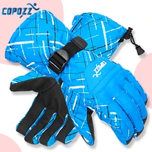 Copozz мужские и женские спортивные лыжные перчатки из ТПУ для езды на мотоцикле водонепроницаемые лыжные перчатки зимние теплые толстые зимние перчатки для сноуборда