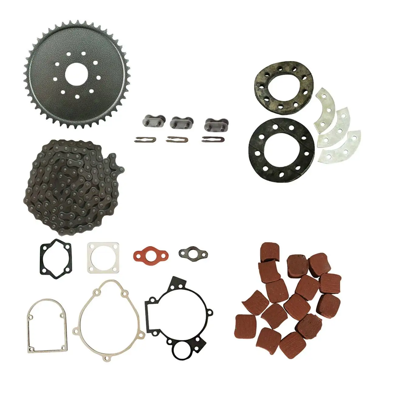 44 Teeth Sprocket & 415 Chain Fits 66cc 80cc 2 Stroke Engine Motorized