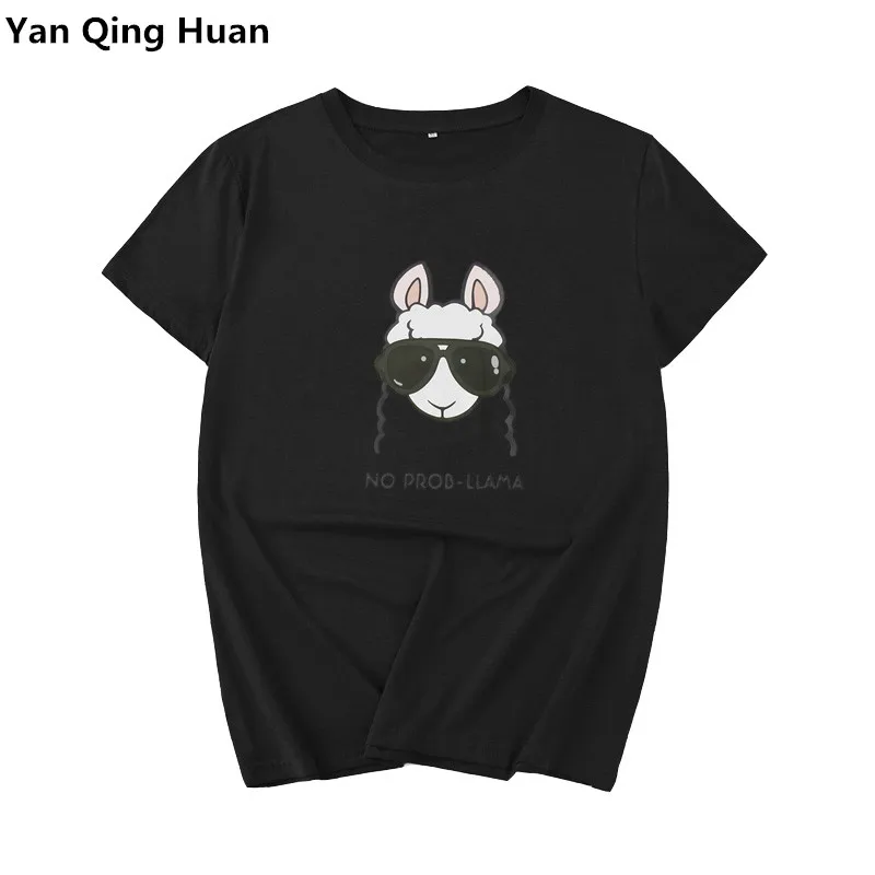 

Fashion Women's 2019 Summer Casual Cartoon Printing Harajuku Tees Plus Size S-5xl Cotton Short-sleeved Comfortable Tops T-shirt